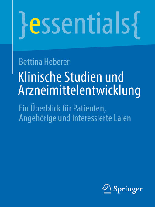 Title details for Klinische Studien und Arzneimittelentwicklung by Bettina Heberer - Available